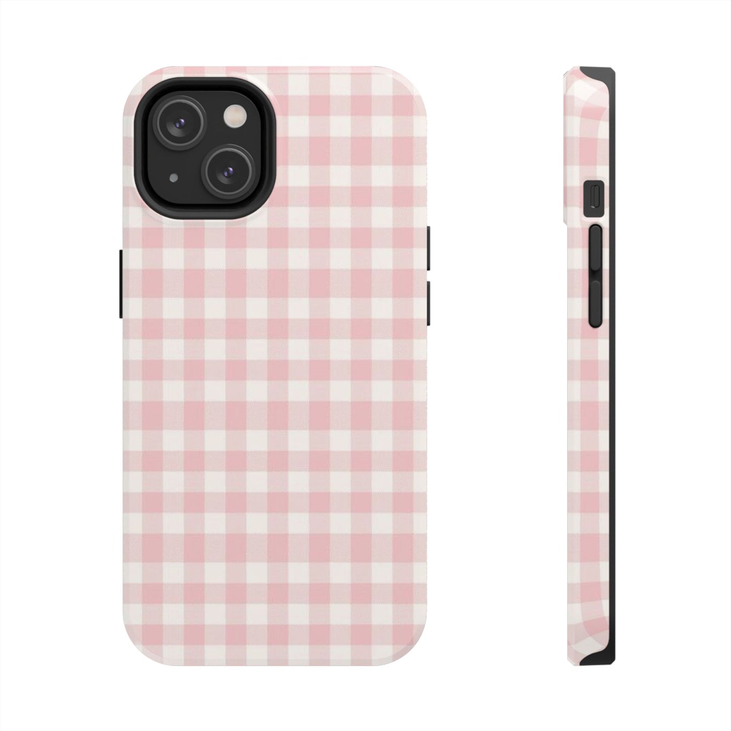 pink & white checkered pattern