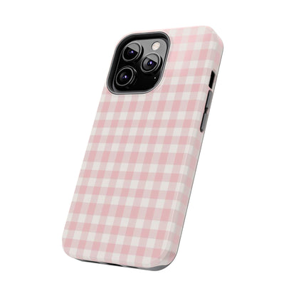 pink & white checkered pattern