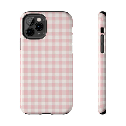 pink & white checkered pattern