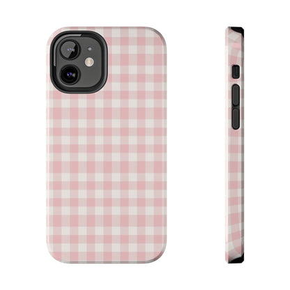 pink & white checkered pattern